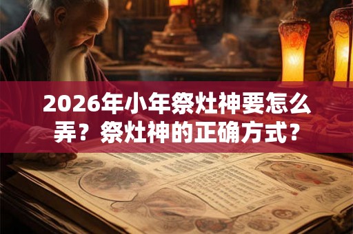 2026年小年祭灶神要怎么弄?祭灶神的正确方式? 2026年小年祭灶神要怎么弄?祭灶神的正确方式?