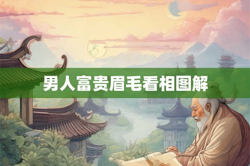 男人富贵眉毛看相图解