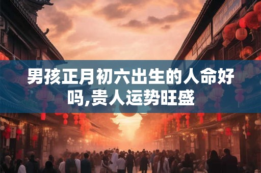 男孩正月初六出生的人命好吗,贵人运势旺盛