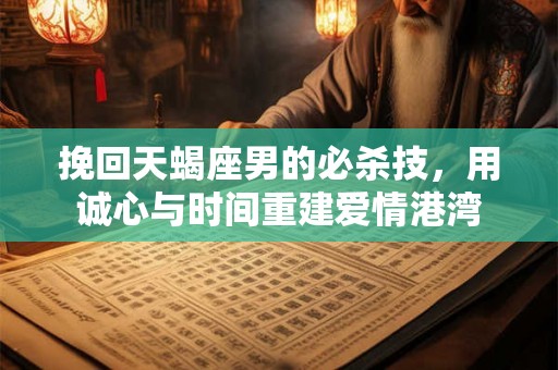 挽回天蝎座男的必杀技，用诚心与时间重建爱情港湾