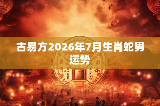 古易方2026年7月生肖蛇男运势 古易方2026年7月生肖蛇男运势
