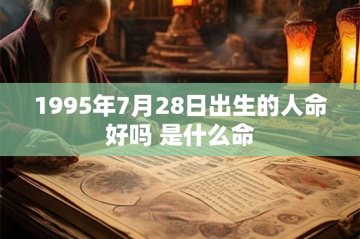 1995年7月28日出生的人命好吗 是什么命