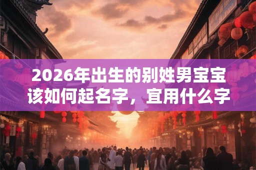 2026年出生的别姓男宝宝该如何起名字，宜用什么字。