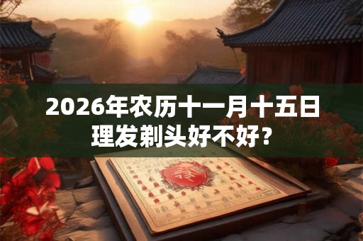 2026年农历十一月十五日理发剃头好不好? 2026年农历十一月十五日理发剃头好不好?