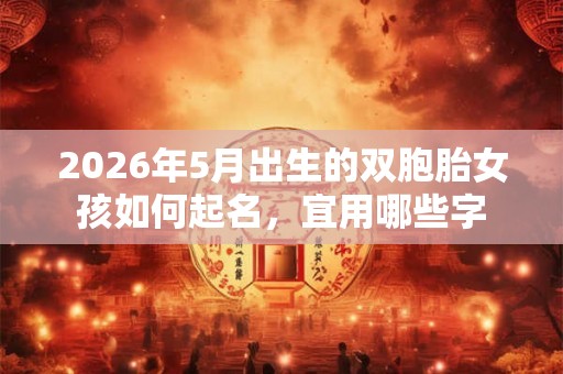 2026年5月出生的双胞胎女孩如何起名，宜用哪些字