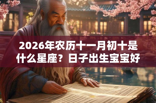 2026年农历十一月初十是什么星座？日子出生宝宝好吗？