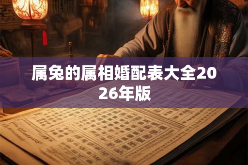 属兔的属相婚配表大全2026年版
