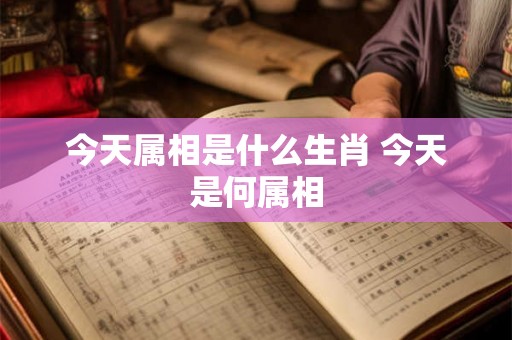 今天属相是什么生肖 今天是何属相