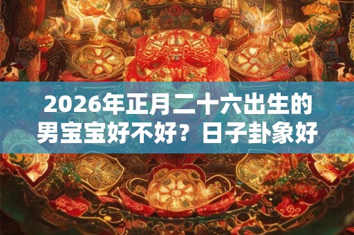 2026年正月二十六出生的男宝宝好不好？日子卦象好吗？