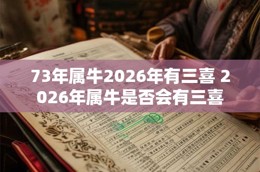 73年属牛2026年有三喜 2026年属牛是否会有三喜