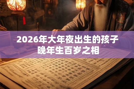 2026年大年夜出生的孩子 晚年生百岁之相