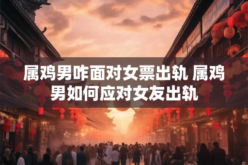 属鸡男咋面对女票出轨 属鸡男如何应对女友出轨