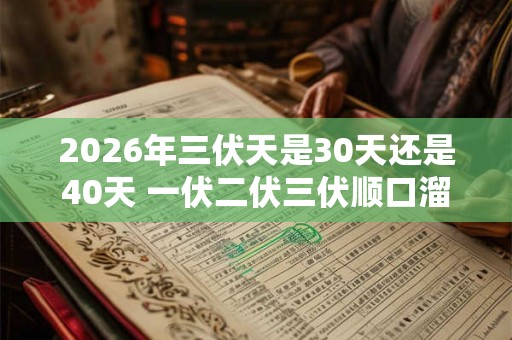 2026年三伏天是30天还是40天 一伏二伏三伏顺口溜 2026年三伏天是30天还是40天 一伏二伏三伏顺口溜