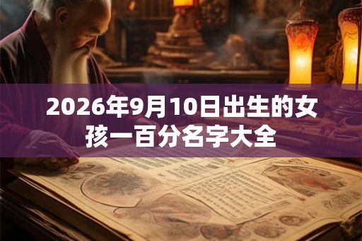 2026年9月10日出生的女孩一百分名字大全