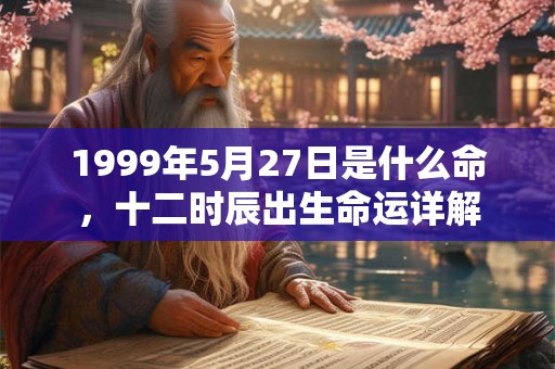 1999年5月27日是什么命，十二时辰出生命运详解