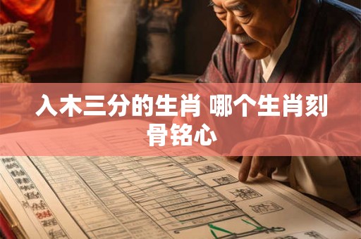 入木三分的生肖 哪个生肖刻骨铭心