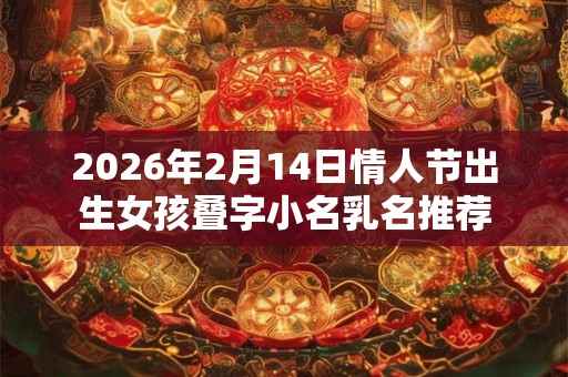 2026年2月14日情人节出生女孩叠字小名乳名推荐