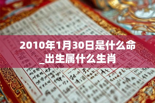 2010年1月30日是什么命_出生属什么生肖 2010年1月30日是什么命_出生属什么生肖