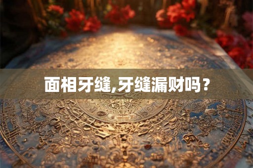 面相牙缝,牙缝漏财吗？