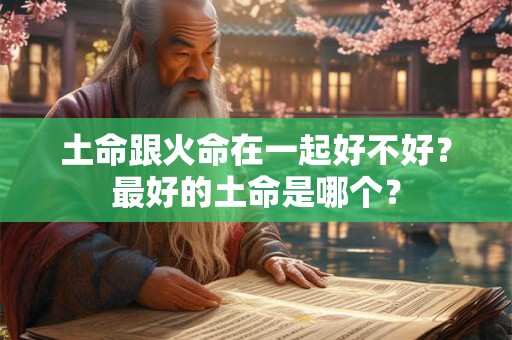 土命跟火命在一起好不好？最好的土命是哪个？