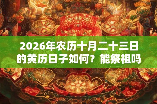 2026年农历十月二十三日的黄历日子如何？能祭祖吗？