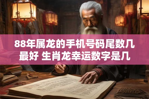 88年属龙的手机号码尾数几最好 生肖龙幸运数字是几