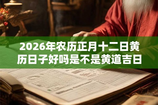 2026年农历正月十二日黄历日子好吗是不是黄道吉日? 2026年农历正月十二日黄历日子好吗是不是黄道吉日?