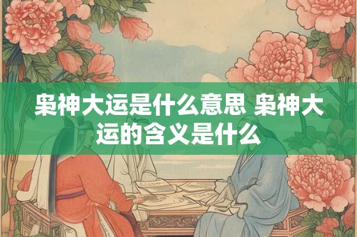 枭神大运是什么意思 枭神大运的含义是什么