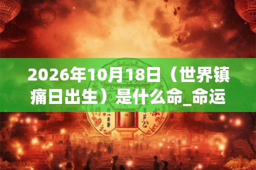 2026年10月18日(世界镇痛日出生)是什么命_命运如何 2026年10月18日(世界镇痛日出生)是什么命_命运如何