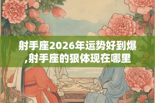 射手座2026年运势好到爆,射手座的狠体现在哪里