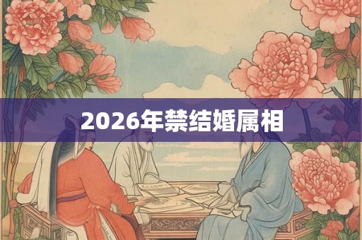 2026年禁结婚属相