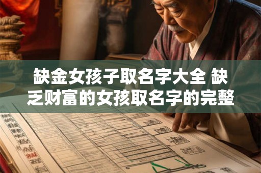 缺金女孩子取名字大全 缺乏财富的女孩取名字的完整清单 缺金女孩子取名字大全 缺乏财富的女孩取名字的完整清单