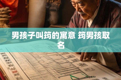 男孩子叫筠的寓意 筠男孩取名