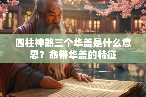 四柱神煞三个华盖是什么意思？命带华盖的特征