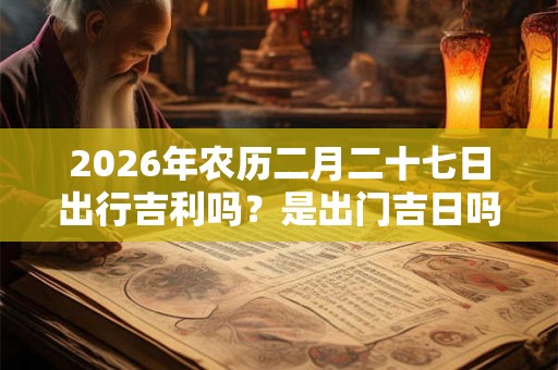 2026年农历二月二十七日出行吉利吗？是出门吉日吗