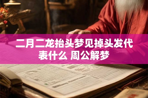 二月二龙抬头梦见掉头发代表什么 周公解梦