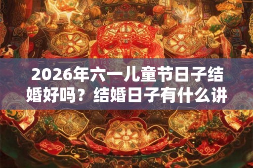 2026年六一儿童节日子结婚好吗？结婚日子有什么讲究？
