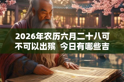 2026年农历六月二十八可不可以出殡  今日有哪些吉时