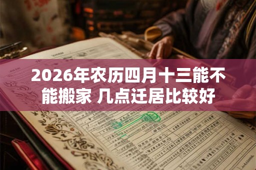 2026年农历四月十三能不能搬家 几点迁居比较好