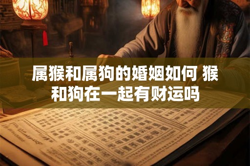 属猴和属狗的婚姻如何 猴和狗在一起有财运吗