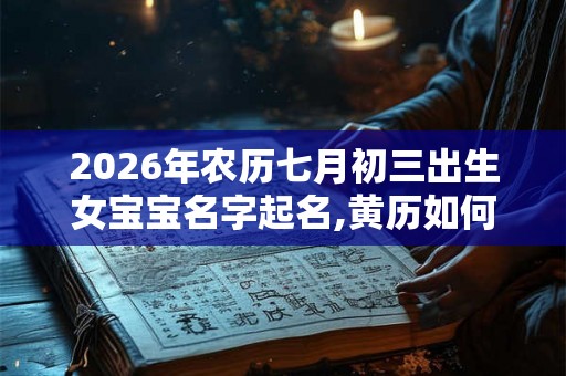 2026年农历七月初三出生女宝宝名字起名,黄历如何? 2026年农历七月初三出生女宝宝名字起名,黄历如何?