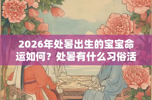 2026年处暑出生的宝宝命运如何？处暑有什么习俗活动？