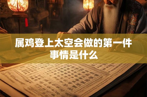 属鸡登上太空会做的第一件事情是什么