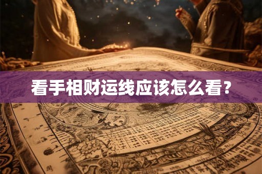 看手相财运线应该怎么看？