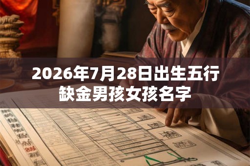 2026年7月28日出生五行缺金男孩女孩名字
