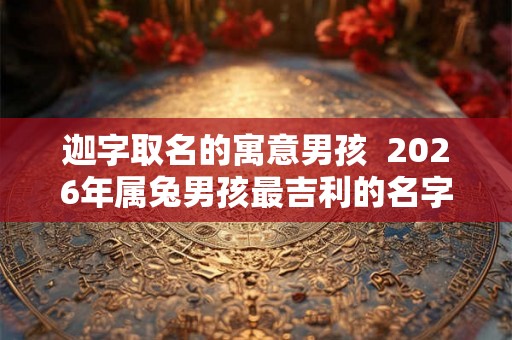 迦字取名的寓意男孩  2026年属兔男孩最吉利的名字