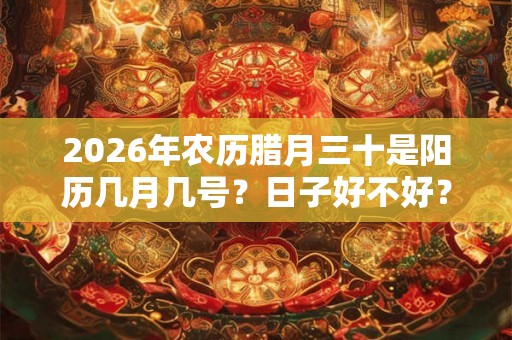 2026年农历腊月三十是阳历几月几号?日子好不好? 2026年农历腊月三十是阳历几月几号?日子好不好?