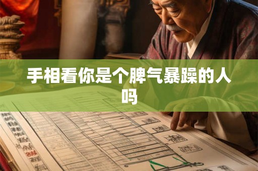 手相看你是个脾气暴躁的人吗