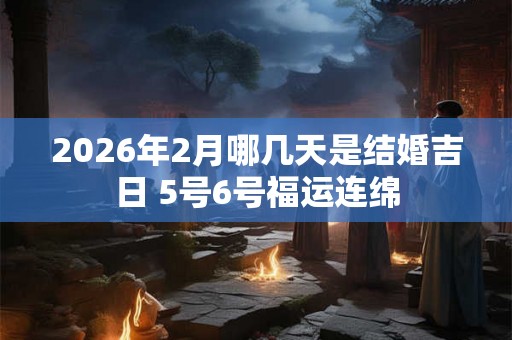2026年2月哪几天是结婚吉日 5号6号福运连绵 2026年2月哪几天是结婚吉日 5号6号福运连绵