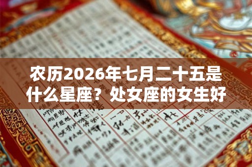农历2026年七月二十五是什么星座？处女座的女生好追求吗？